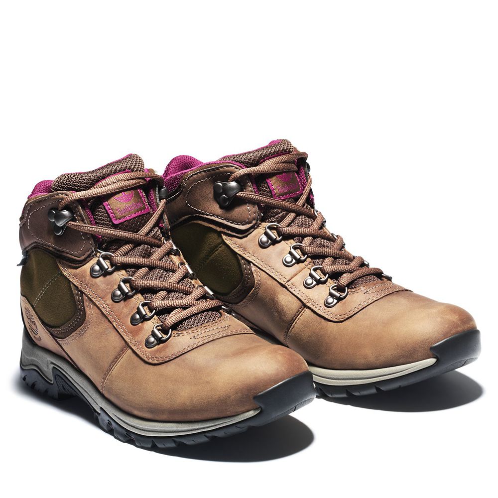 Botas de Montaña Timberland Mujer Mt. Maddsen Mid Waterproof Marrones - Chile CWB-987143